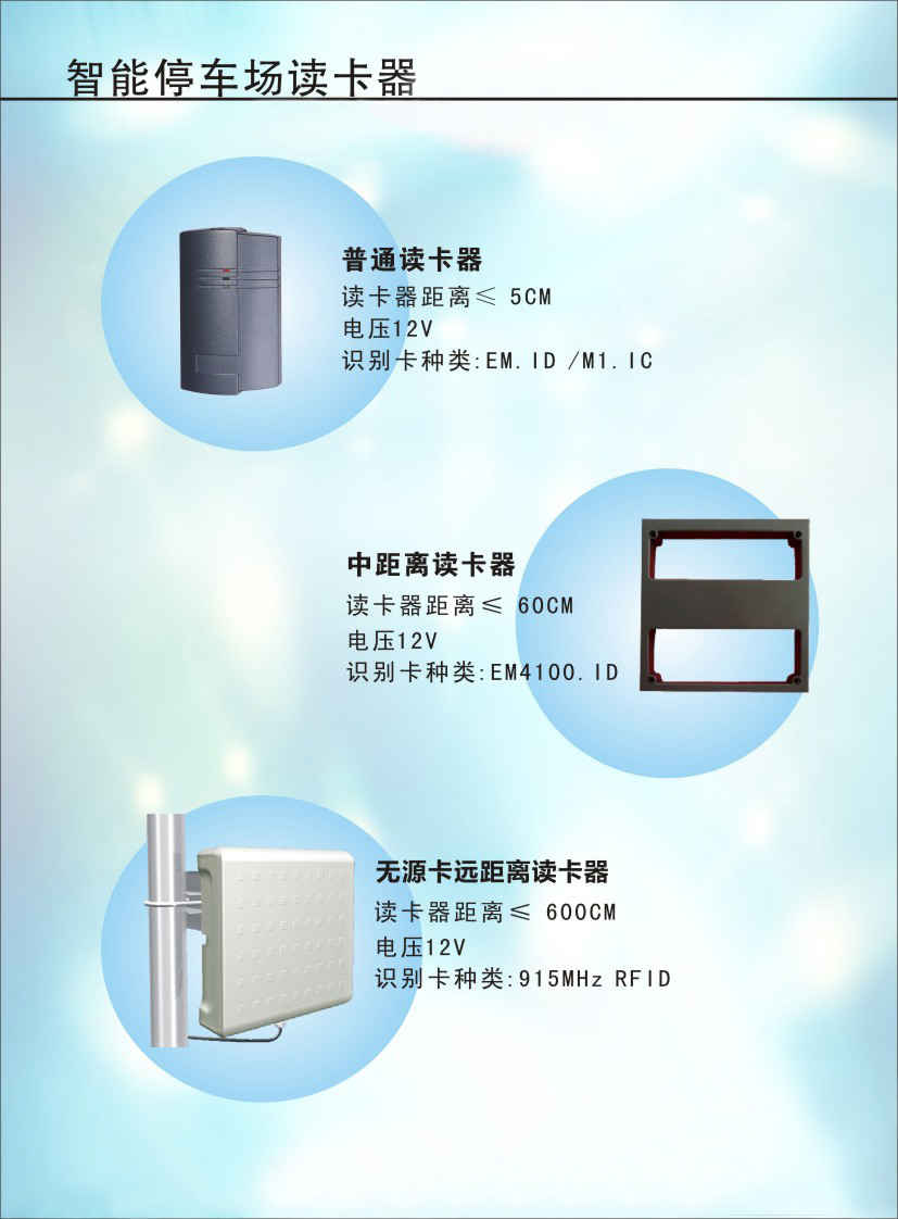 智能停車場(chǎng)讀卡器